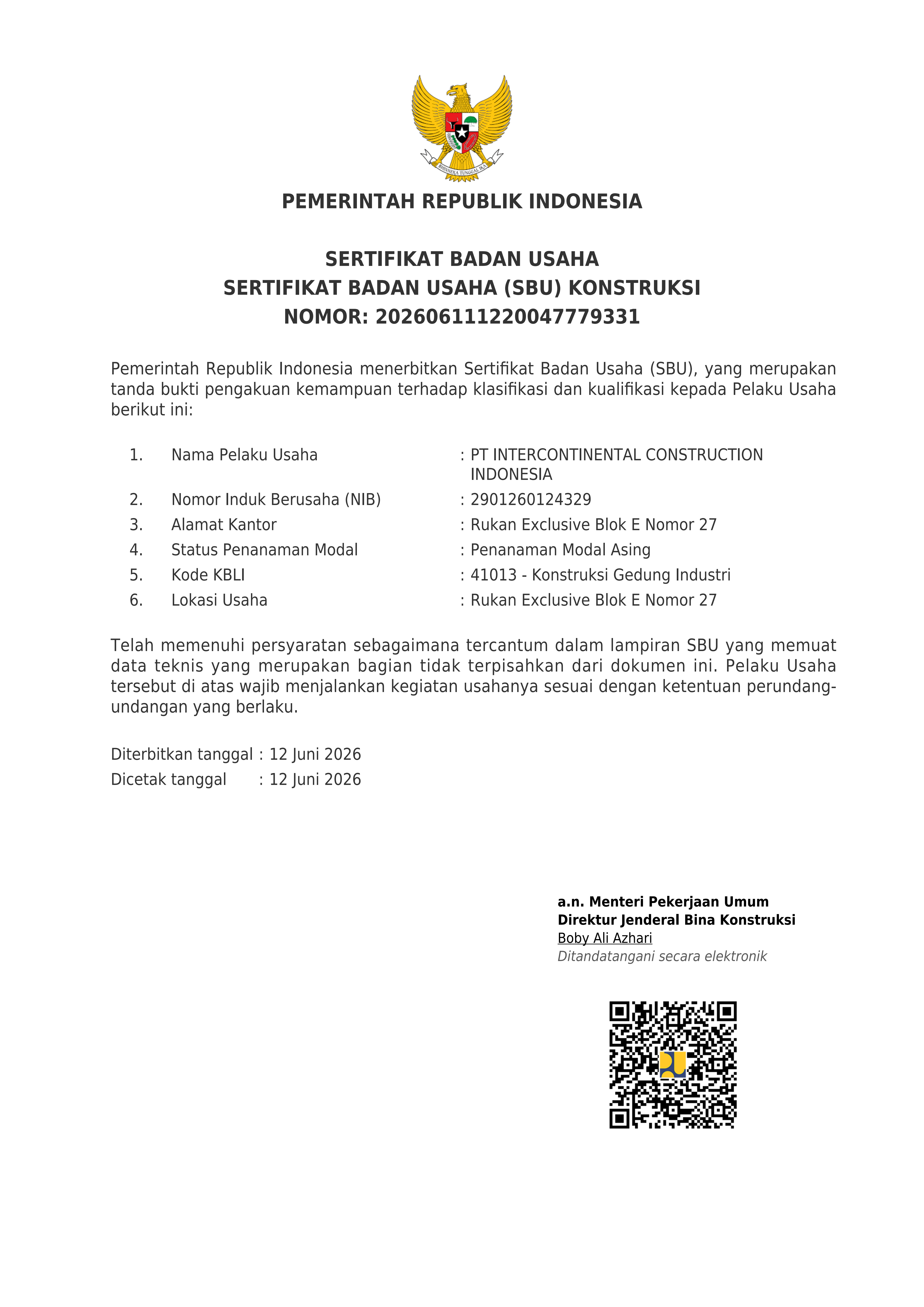 Kualifikasi Bangunan Indonesia